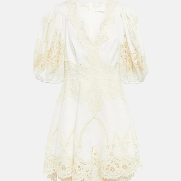 Zimmermann Tiggy embroidered linen minidress size 3 NWT - Picture 9 of 9